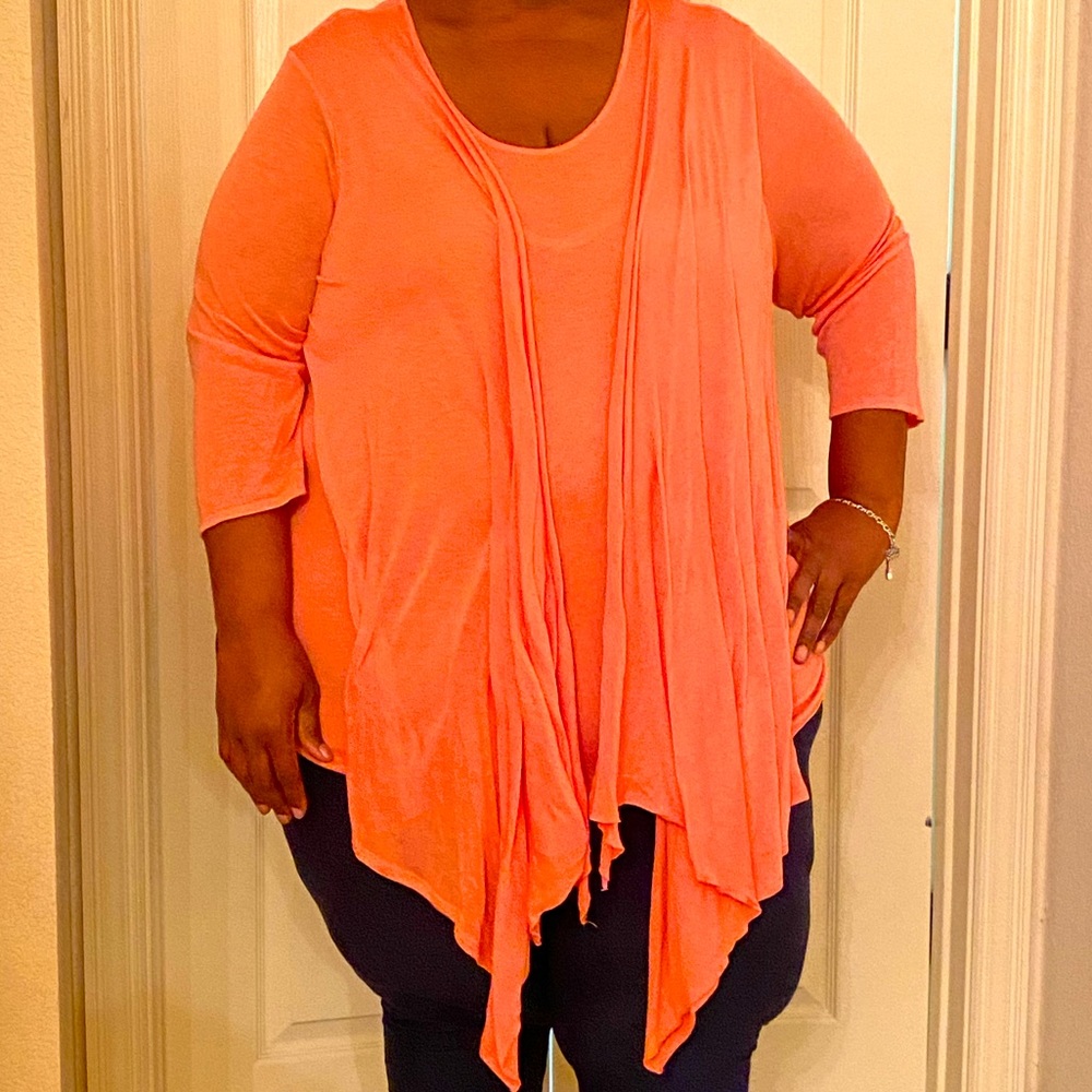 Orange cardigan